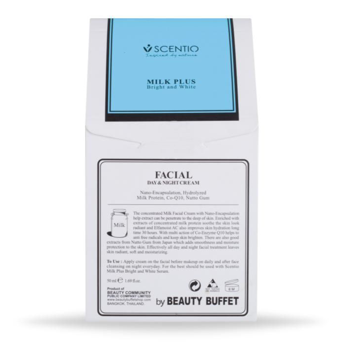 Beauty Buffet - Milk Plus Bright And White Facial Day & Night Cream 50ml.