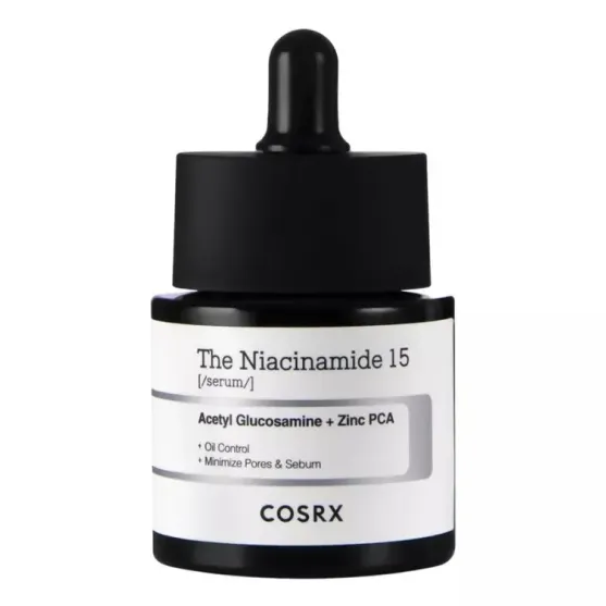 COSRX - The Niacinamide 15 Serum, Acetyl Glucosamine + Zinc PCA 20ml.