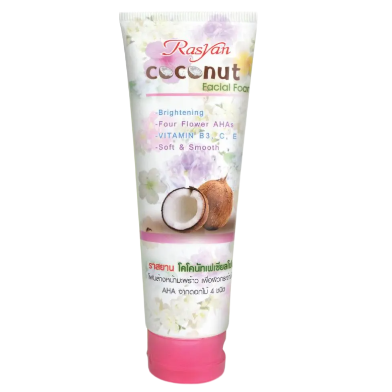 ISME - Coconut Facial Brightening Foam with Four Flover AHAs and Vitamins B3, C, E 100g.