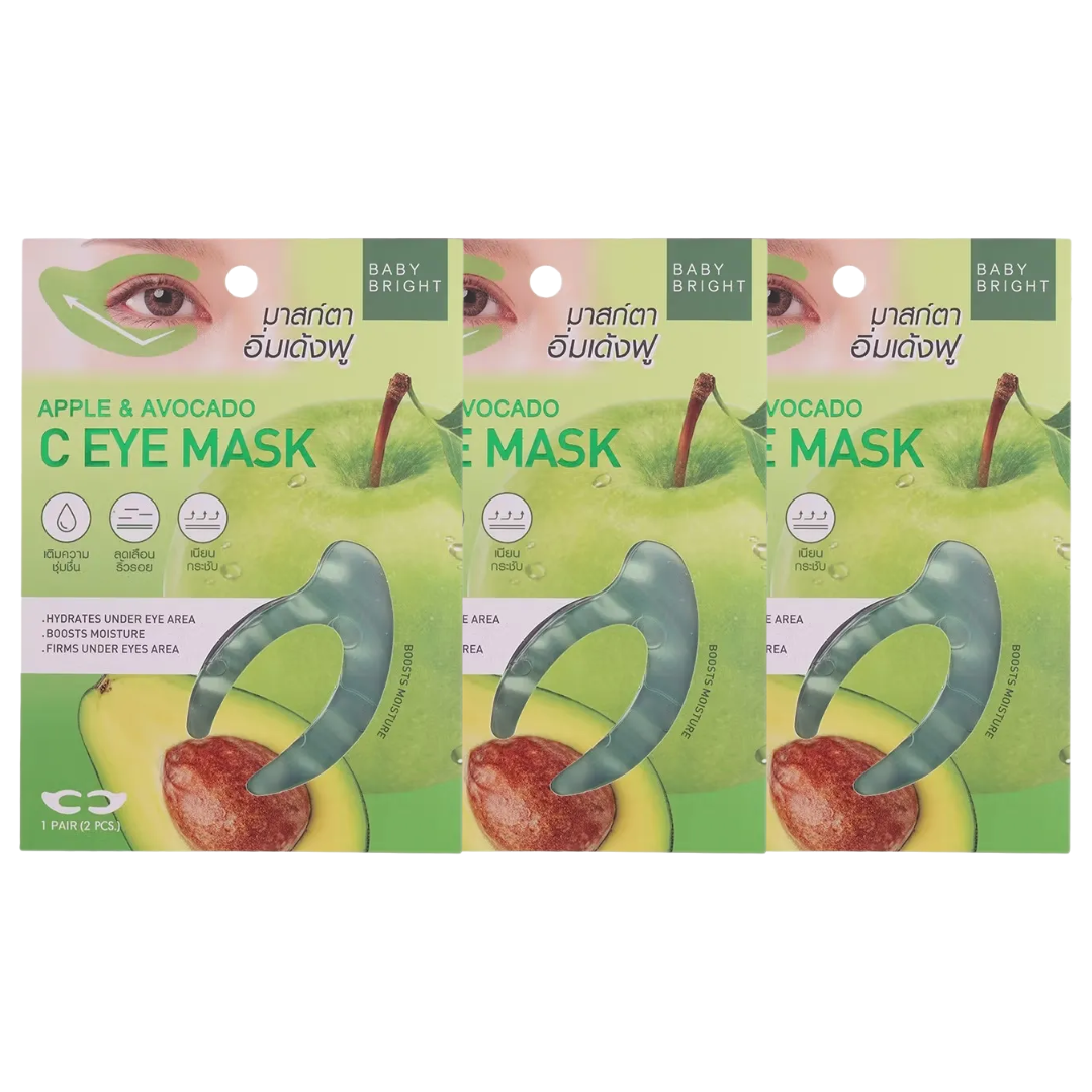 Baby Bright - Apple & Avocado C Eye Mask 7g. (Pack of 3 pairs)