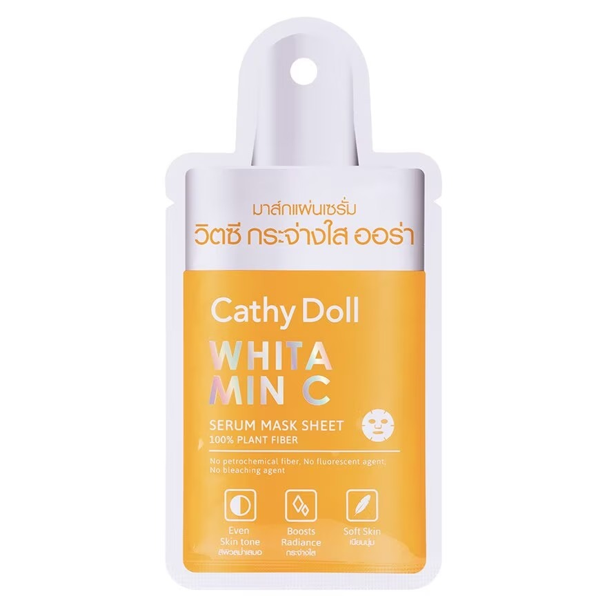Cathy Doll - Whitamin C Serum Mask Sheet 20g. (Pack of 6)
