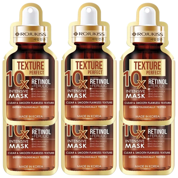 Rojukiss - Perfect Texture 10X Retinol Intensive Mask (Pack of 6)