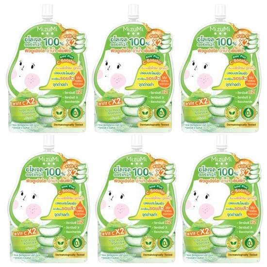 MizuMi - Aloe Plus C Booster 6g. (Pack of 6) - Made in Japan