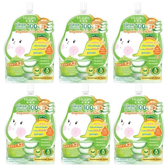 MizuMi - Aloe Plus C Booster 6g. (Pack of 6) - Made in Japan