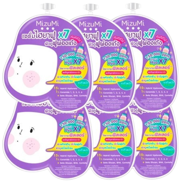 MizuMi - Hybrid Hya Acne Repair Serum 6g. (Pack of 6) - Made in Japan
