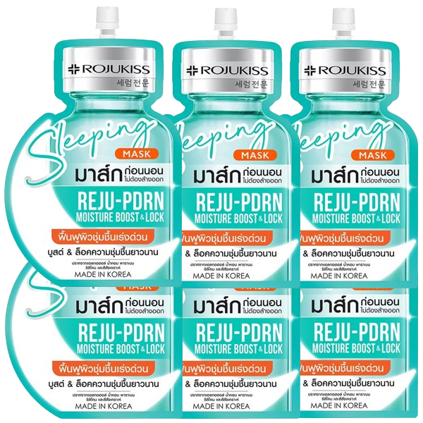 Rojukiss - Reju-PDRN Moisture Boost & Lock Sleeping Mask (Pack of 6)