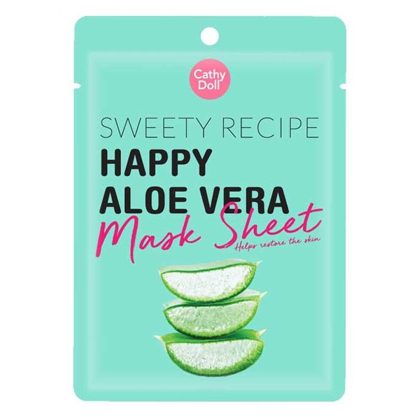 Cathy Doll - Sweety Recipe Masks 25g. each - Cucumber, Carrott, Aloe Vera, Purple Cabbage, Tomato (Pack of 5 Mix)