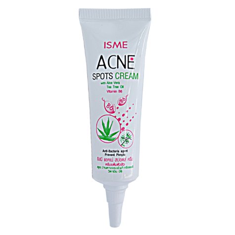 ISME - Acne Spots Cream with Aloevera, Tea Treeoil & VitaminB6 10g.