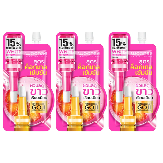 Woonae - White Cocktail Serum 10g. (Pack of 3)