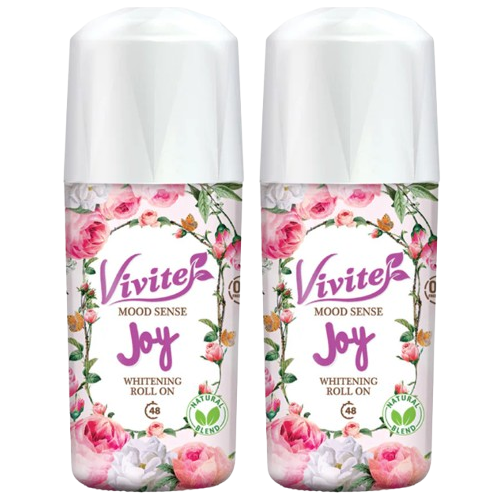 Vivite - Roll On Mood Sense Whitening Pink 45ml. (Pack of 2)