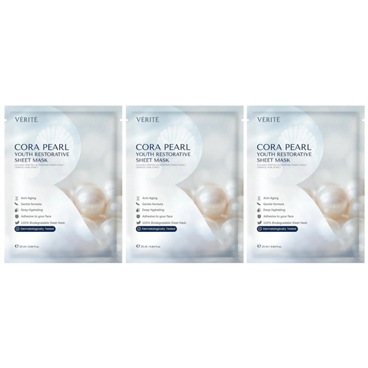 Verite - Cora Pearl Youth Restorative Sheet Mask 25ml. (Pack of 3)
