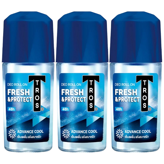 TROS - Roll-on Fresh & Protect 45ml. (Pack of 3)