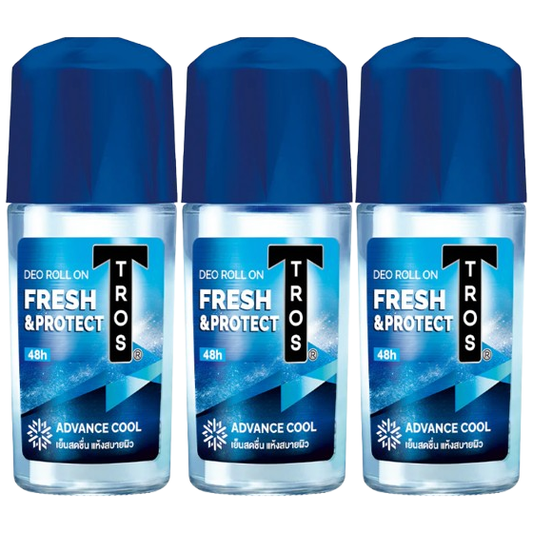 TROS - Roll-on Fresh & Protect 45ml. (Pack of 3)