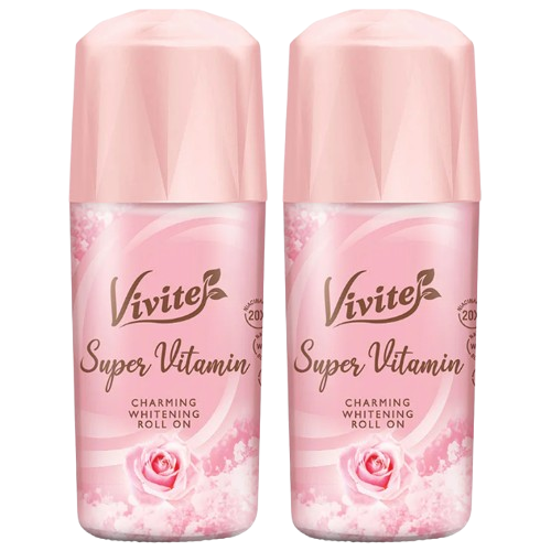Vivite - Super Vitamin Charming Whitening Roll On 40ml. (Pack of 2)