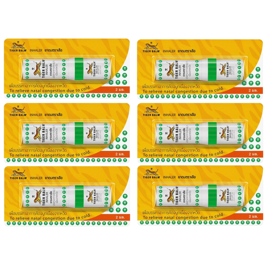 Tiger Balm - Yadom, Nasal Herbal Inhaler (Pack of 6)