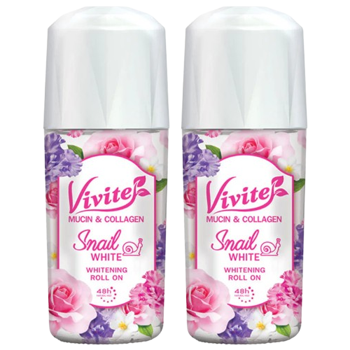 Vivite - Snail White Whitening Roll On 45ml. (Pack of 2)