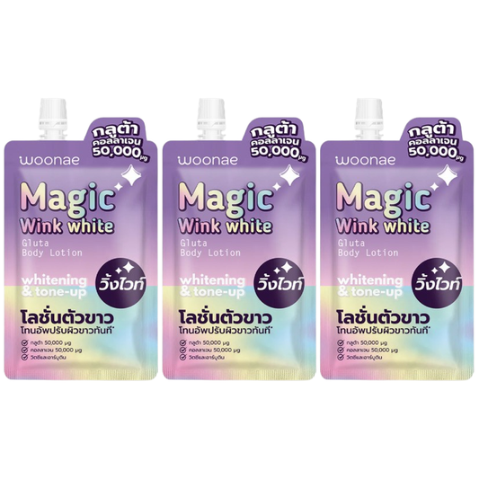 Woonae - Magic Winkwhite Gluta Body Lotion 30g. (Pack of 3)