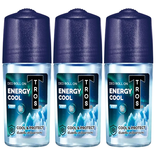 TROS - Roll-on Energy Cool 45ml. (Pack of 3)