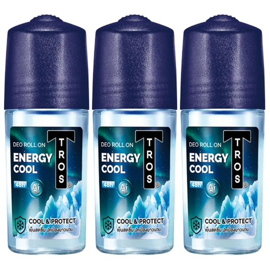 TROS - Roll-on Energy Cool 45ml. (Pack of 3)