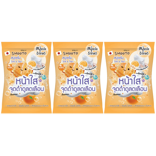 Smooto - Power C Hya Moisturizing Serum Soap 60g. (Pack of 3)