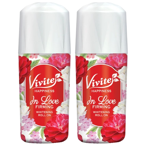 Vivite - Happiness In Love Firming Whitening Roll On 40ml. (Pack of 2)