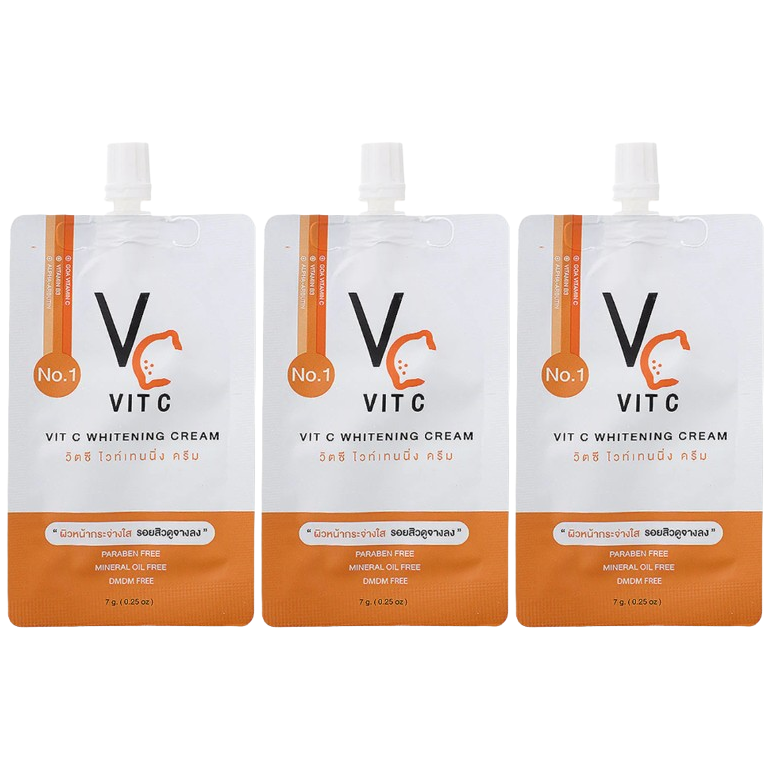 VIT C - Whitening Cream 7g. (Pack of 3)