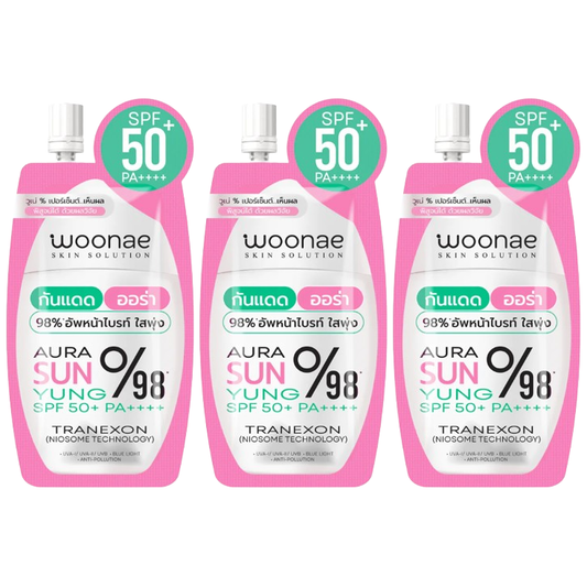 Woonae - Aura Sun Yung SPF50+PA++++ 10g. (Pack of 3)