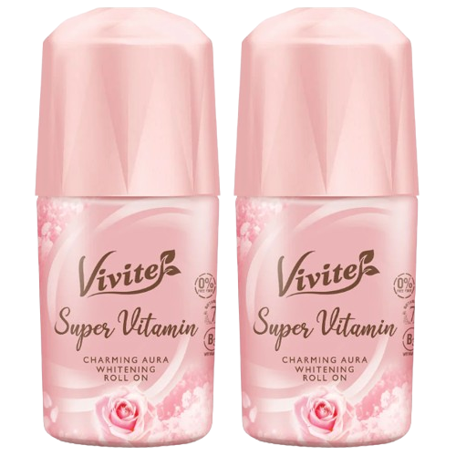 Vivite - Super Vitamin Charming Aura Whitening Roll On 20ml. (Pack of 2)
