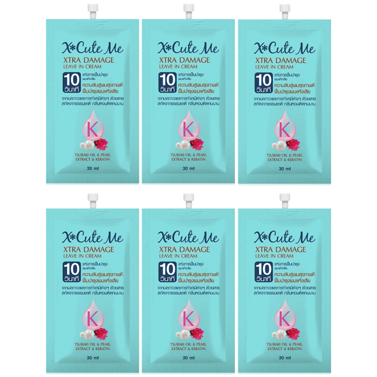 Xcuteme - Xtra Damage Leave In Hair Cream 30ml. (Pack of 6)
