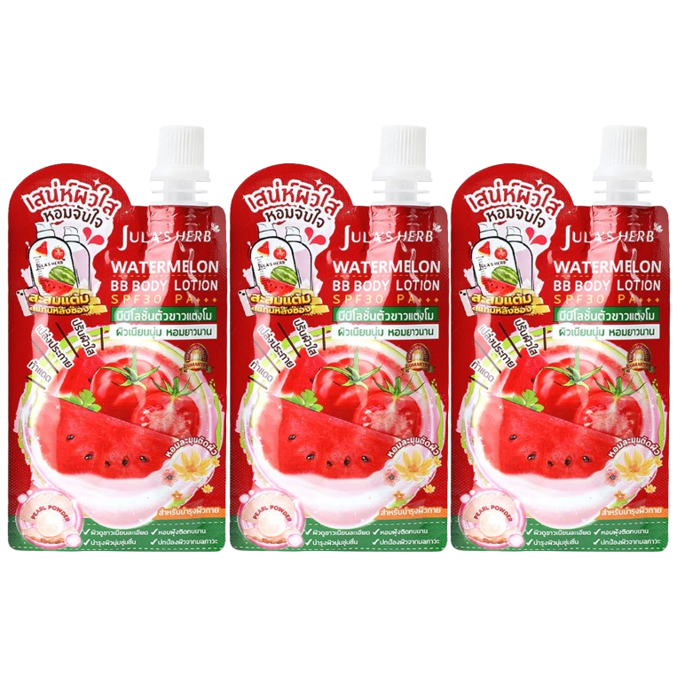 Jula's Herb - Watermelon BB Body Lotion SPF30 PA+++ 40ml. (Pack of 3)