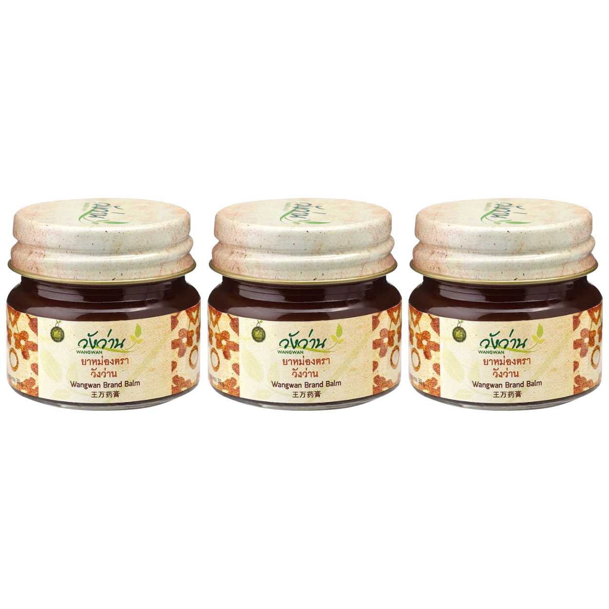 Wangwan Brand - Plai Oil Balm 30g. (Pack of 3)