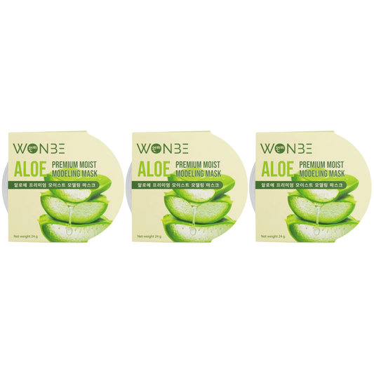 WONBE - Aloe Premium Moist Modeling Mask 24g. (Pack of 3)