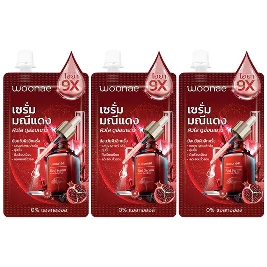 Woonae - Manee Dang White&Baby Face Serum 50g. (Pack of 3)