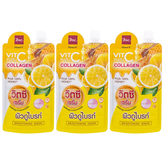 BSC - Honei V, Yuzu Vit C Brightening Serum 50g. (Pack of 3)