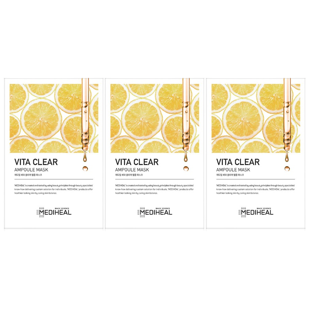Mediheal - Vita Clear Ampoule Mask 25ml. (Pack of 3)