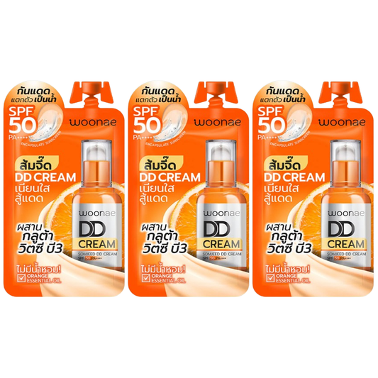 Woonae - Somjeed DD Cream SPF50 PA++++ 8g. (Pack of 3)