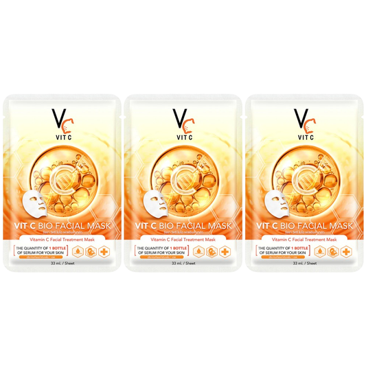 VIT C - Bio Facial Mask 33ml. (Pack of 3)