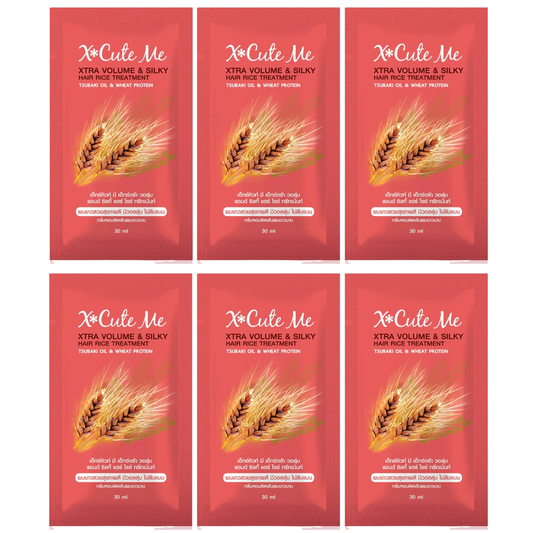 Xcuteme - Volume & Silky Hair Rice Treatment 30ml. (Pack of 6)