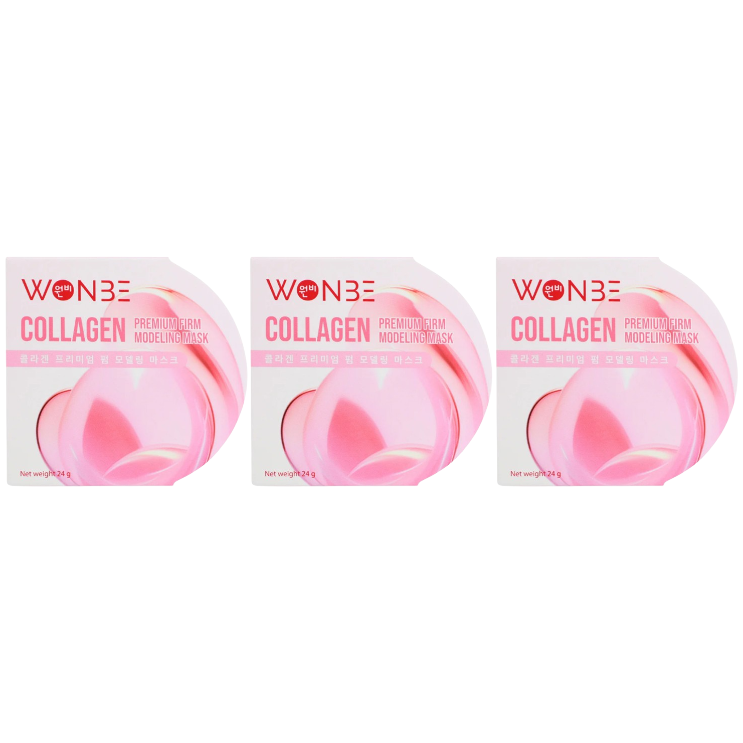 WONBE - Collagen Premium Firm Modeling Mask 24g. (Pack of 3)