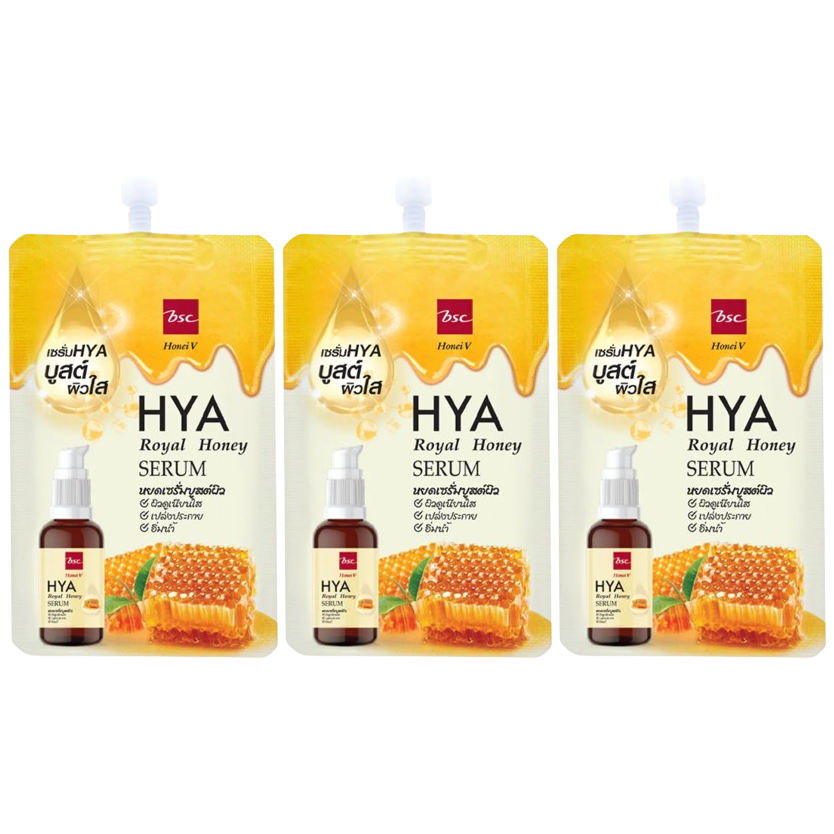 BSC - Honei V, Hya Royal Honey Serum 8g. (Pack of 3)