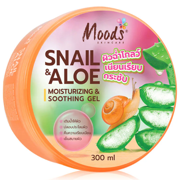 aloe vera snail soothing gel Moods Skin Care