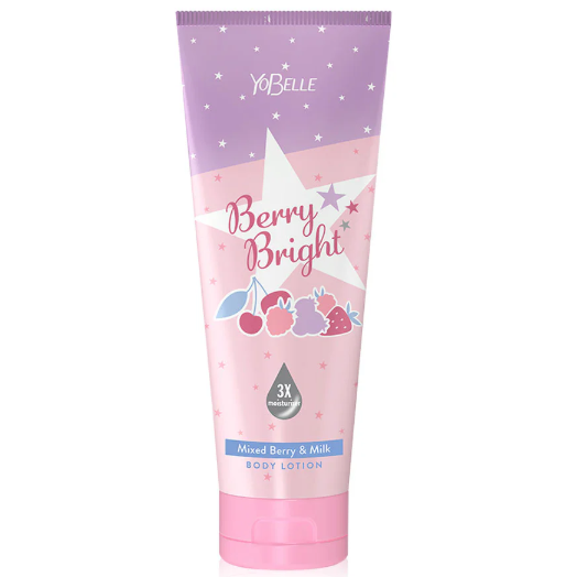 Yobelle - Berry Bright Mixed Berry & Milk Body Lotion 200ml.