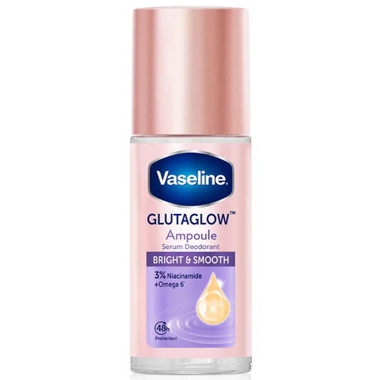 Vaseline - Roll-On Serum GlutaGlow Ampoule Deodorant, Bright and Smooth 45ml.