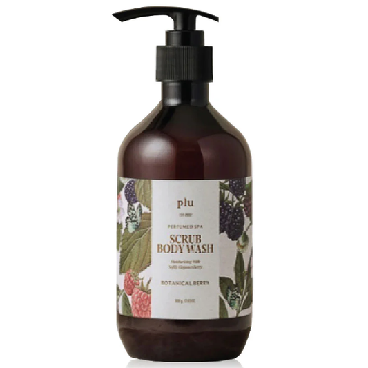 Plu - Perfumed Spa Scrub Body Wash Botanical Berry 500g.