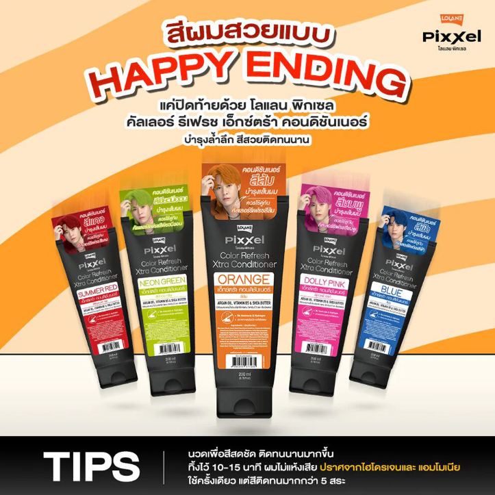 Lolane - Pixxel Color Refresh Xtra Conditioner - Blue 200ml.