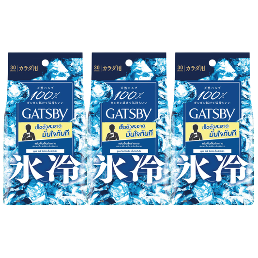 Gatsby - Ice-Type Body Wipes Ice Citrus 30 Sheets (Pack of 3)