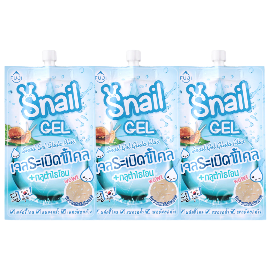Fuji Cream - Snail Gel With Gluta Plus 10g. (Pack of 3)