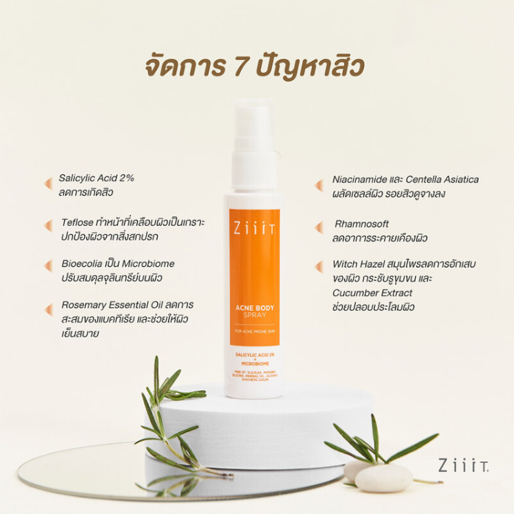 Ziiit - Acne Body Spray 40ml.