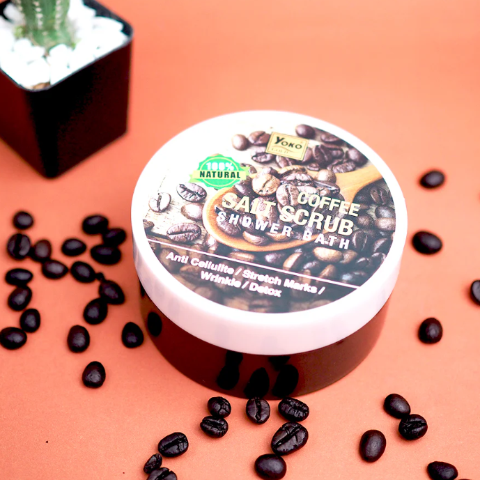 Yoko - Gold Coffee Salt Scrub Shower Bath 240g.