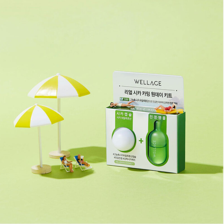 Wellage - Real Cica Calming One Day Kit 15ml.